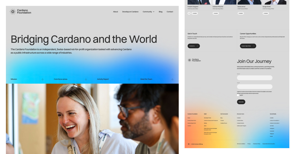 Cardano Foundation About page