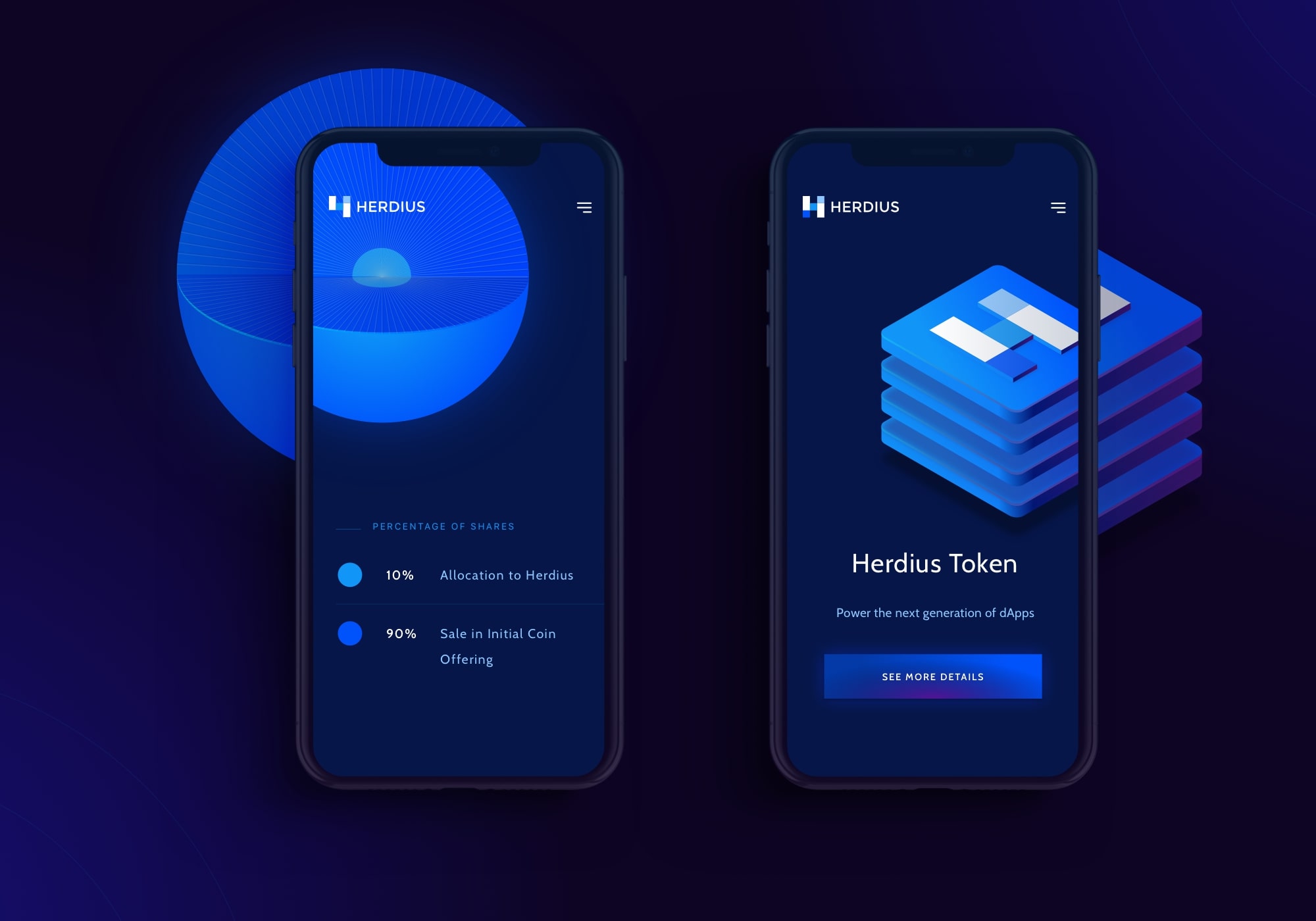 Herdius mockups