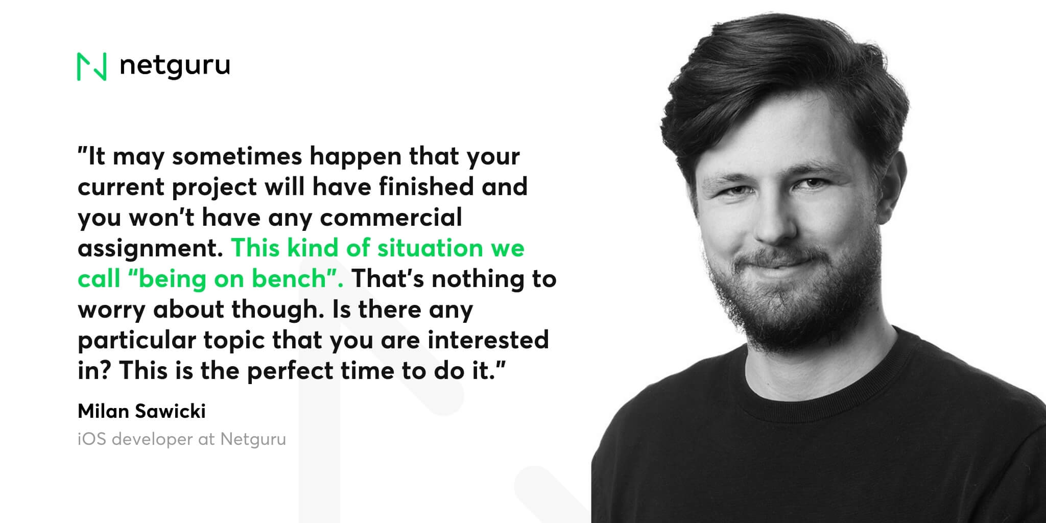 Quote of iOS Developer at Netguru