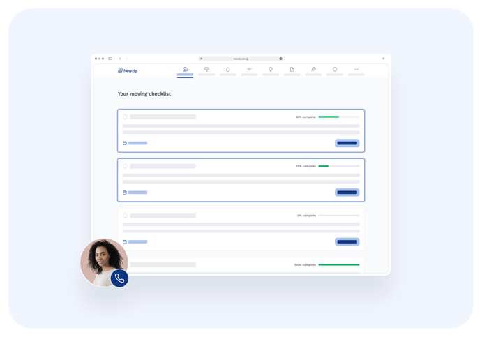 NewZip platform mockup.