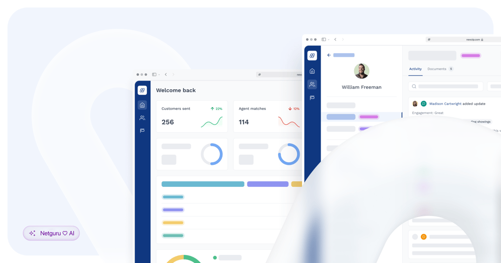 NewZip platform shown on mockups.