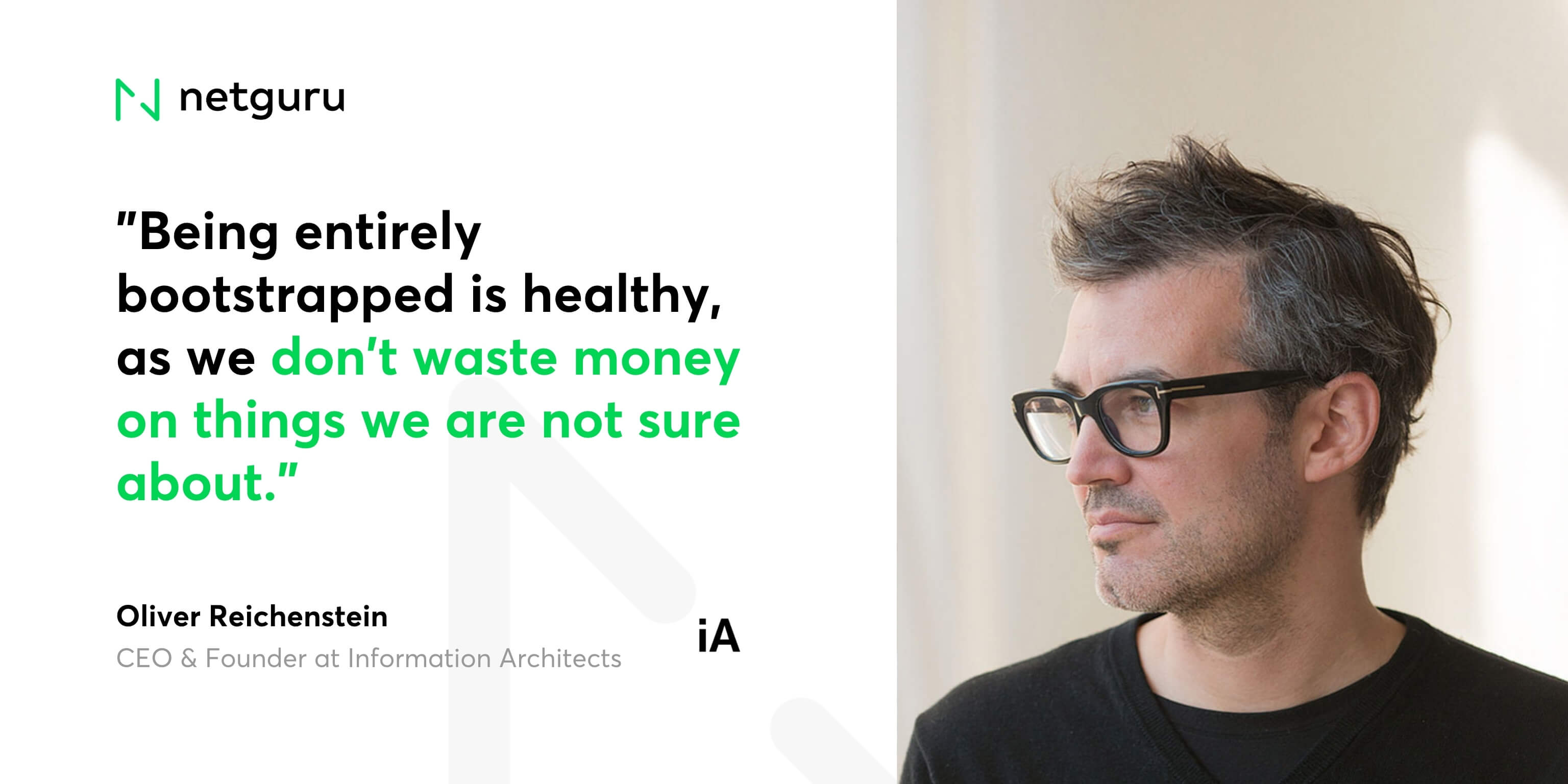 Oliver Reichenstein from iA - dont waste money