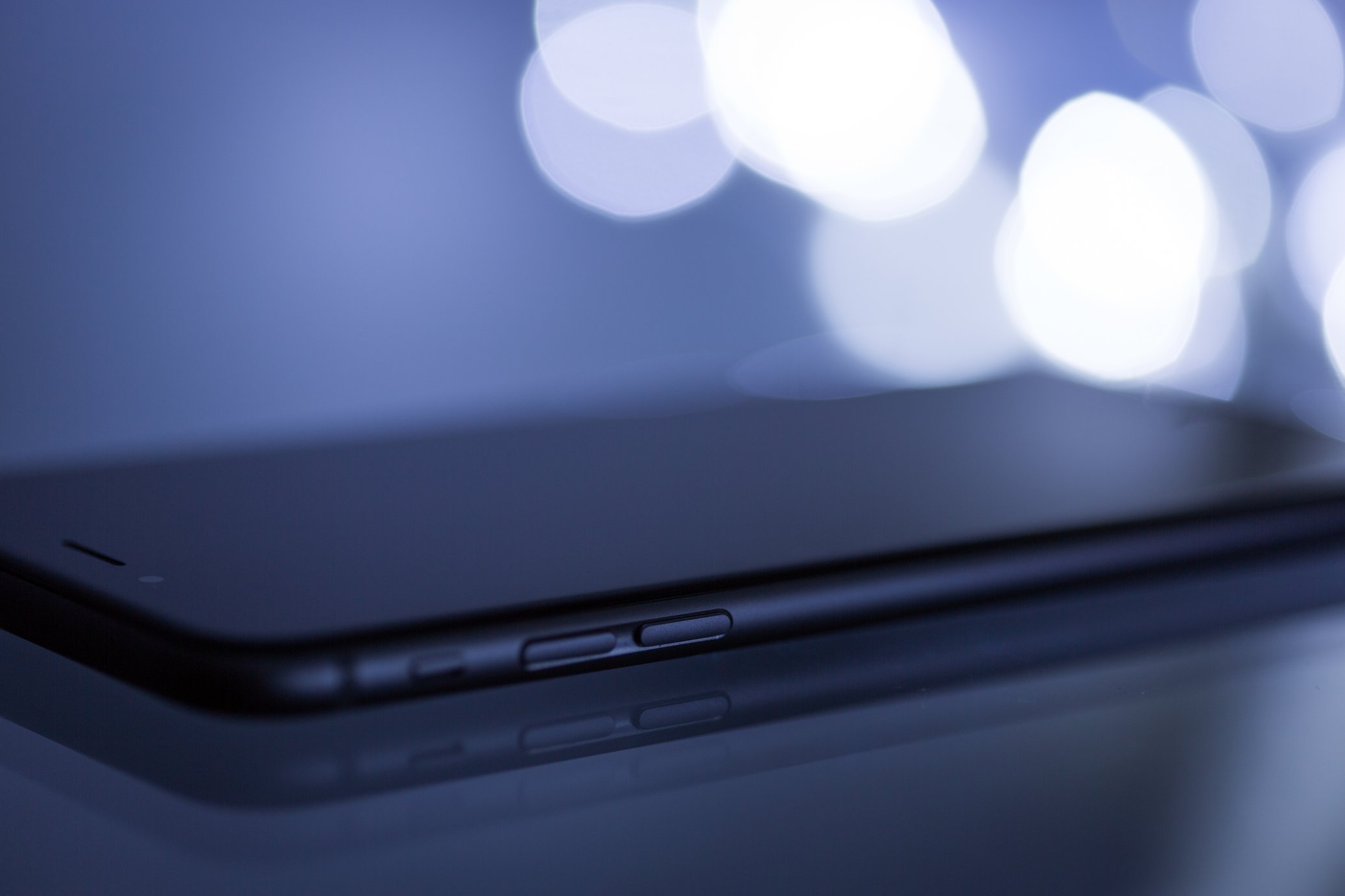 Apple mobile device on the table