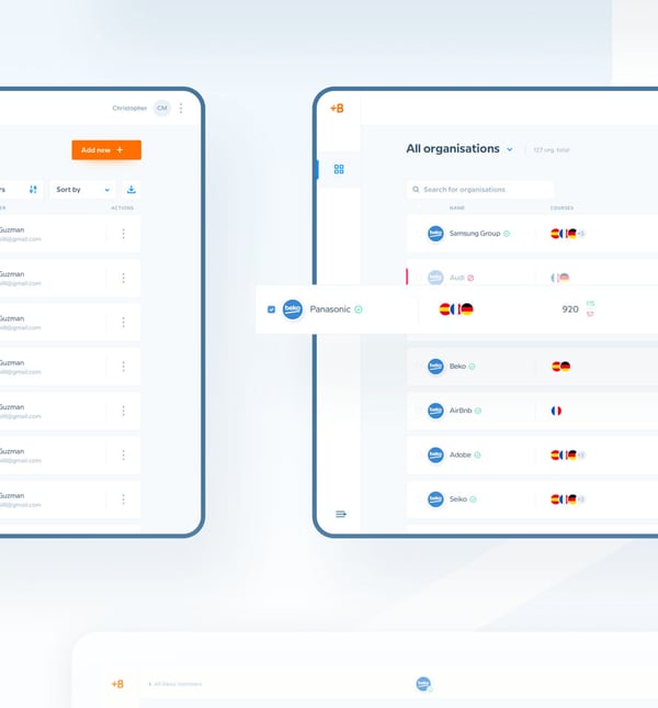 Babbel mockups