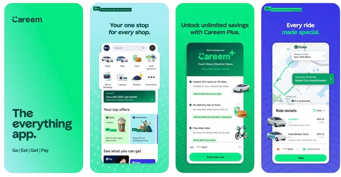 careem app screenshots