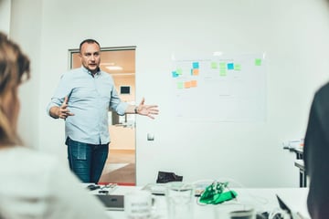 Man having a speech