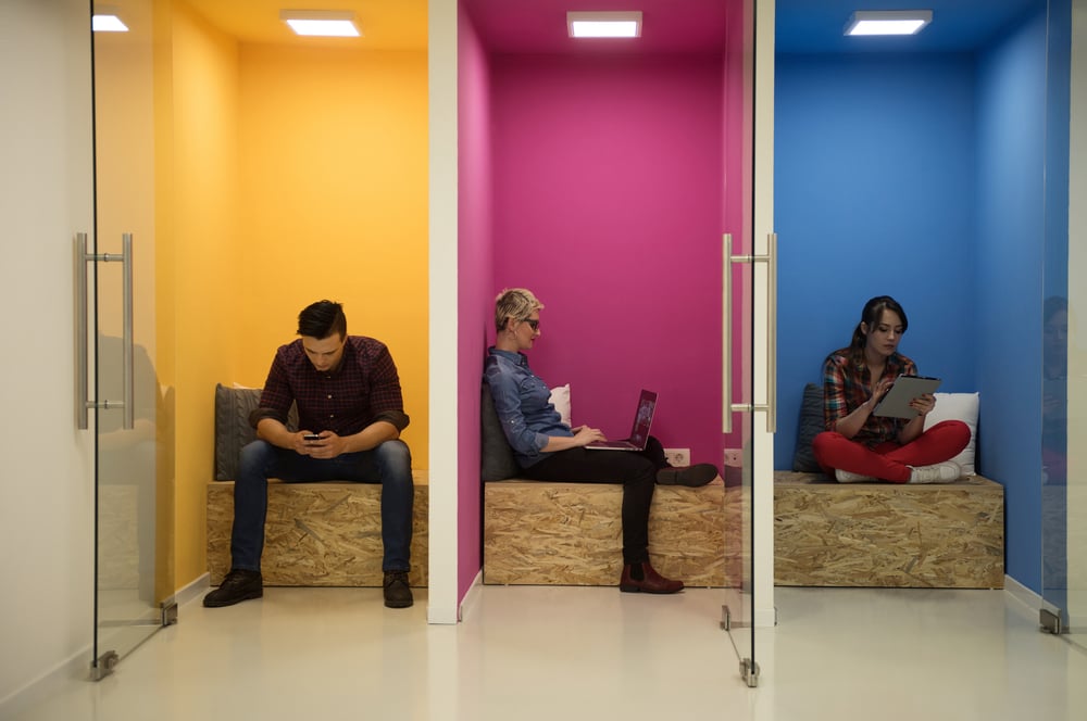 group of young business people having fun, relaxing and working in creative room space at modern startup office-Nov-16-2023-09-40-53-0791-AM