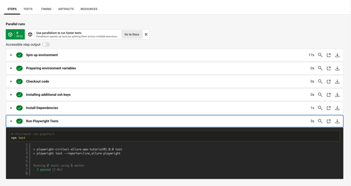 CircleCi pipeline