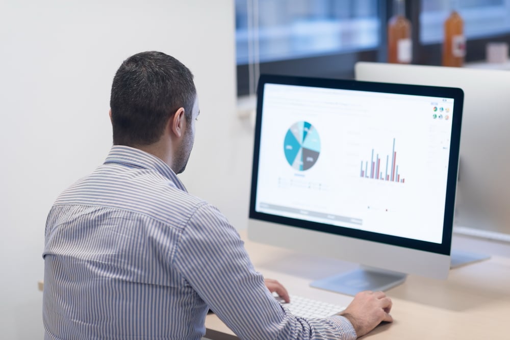 startup business, software developer working on desktop  computer at modern office-1