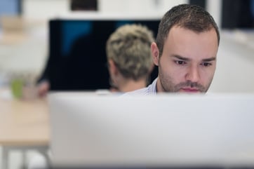 startup business, software developer working on desktop  computer at modern office-2