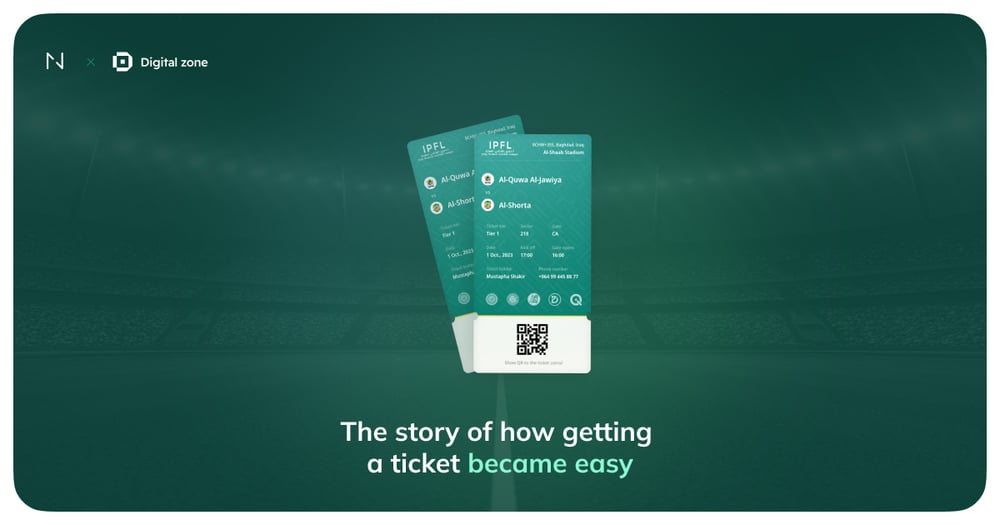 Ticket Zone app with football tickets.