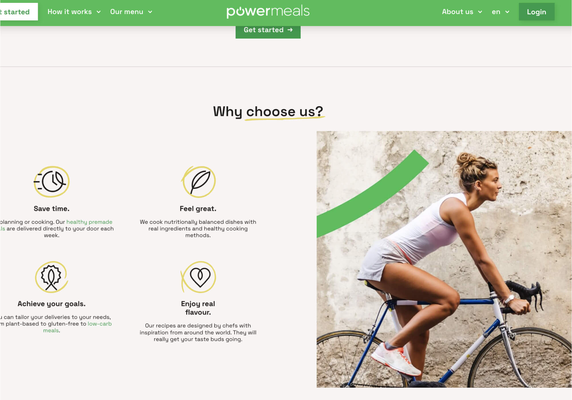 Web development case studies; redesigning the meal selection flow for Powermeals’ clients